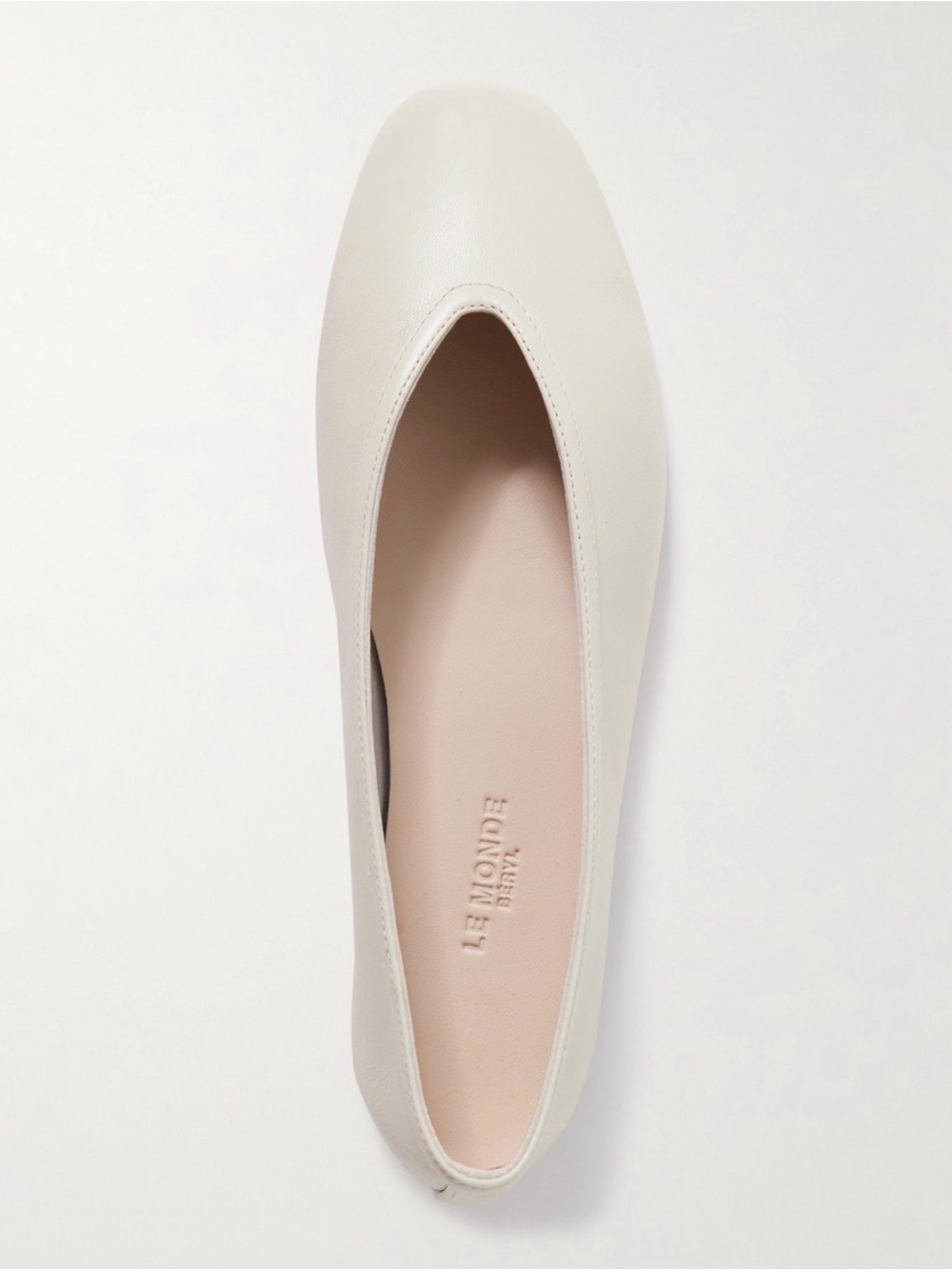 LE MONDE BERYL Luna Leather Ballet Flats 38 New